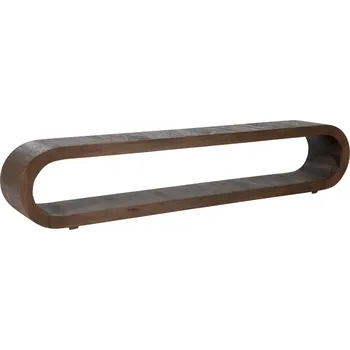 Televizní stolek By-Boo Hnědý dřevěný TV stolek Elora 200 x 30 cm