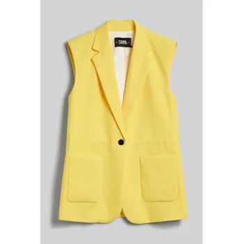 Dámské sako VESTA KARL LAGERFELD TAILORED GILET ELFIN YELLOW