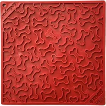 Hračka pro psa Sodapup Lízací podložka eMat velká, kostičky – červená