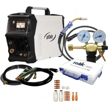 Svářečka Svářecí set svářečka Perun 200 MIG SYN PFC + hořák a startovací sada, RV a kabely