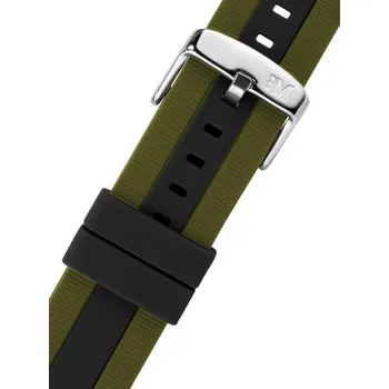 Řemínek na hodinky Silikonový řemínek Morellato Bolsena M 5486187.974, černý - 20 mm