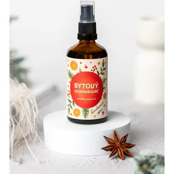 Vonný olej Limitovaná edice: Bytový rozprašovač EcoHaus 100 ml, vánoční pomeranč