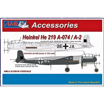 Plastikový model AML 1/32 Heinkel He 219 A-074/A-2 Conversion set