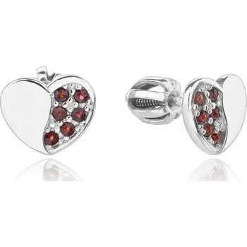 Řetízek Český Granát Jan Kos jewellery Stříbrné náušnice 32107845