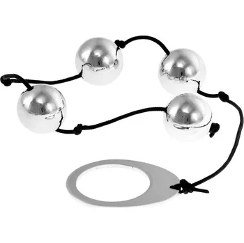 Me You Us Heavy Metal Anal Beads Silver