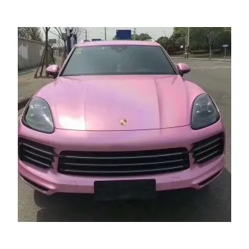 Polep vozidla Chromovaná laserová růžová auto wrap fólie 152x400cm - interiér/exteriér