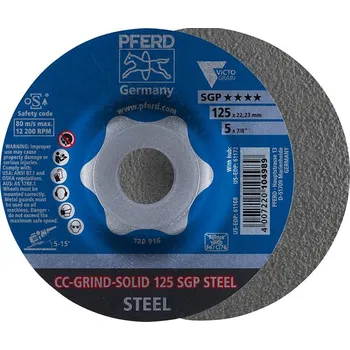 Brusný kotouč Brusný kotouč cc-grind solid sgp steel 125 mm pferd 64187126