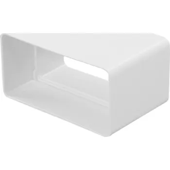 Ventilace HACO CVP 110x55 ventilační systém 110x55mm, spojka plochého kanálu, bílá