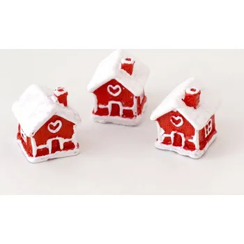 Dekorační mini figurka - Zasněžená chaloupka