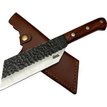 Kuchyňský nůž Macemaker Sekáček na maso s koženým pouzdrem CL14B