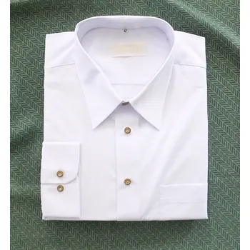 Pánská košile Košile LUKO 022263 bílá, dlouhý rukáv nad. vel. 48