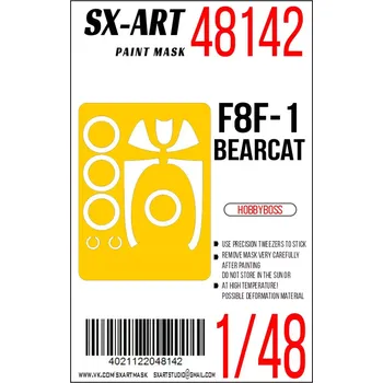Plastikový model SX-ART 1/48 Paint mask F8F-1 Bearcat (HOBBYB)