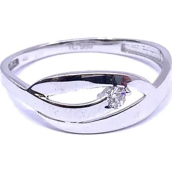 Prsten Diante Zlatý prsten s bílým kamenem 59636767