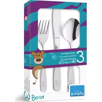 Příbor Amefa Příbor dětský Medvídek, nerez 3 ks 469735