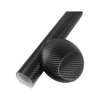 Polep vozidla 3D Karbonová černá s větší strukturou auto wrap fólie 152x700cm - interiér/exteriér