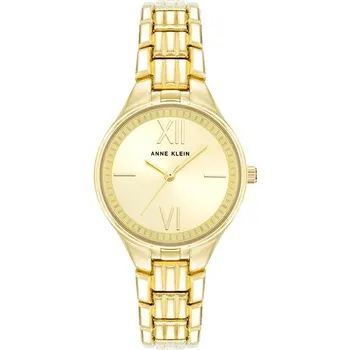 Módní doplněk Anne Klein dámské hodinky kulaté zlaté AK/4060CHGB