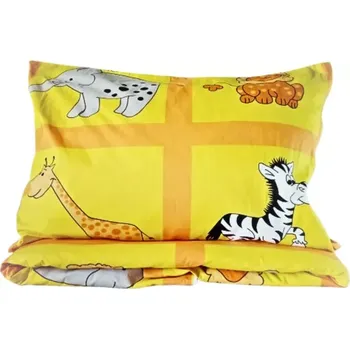 Povlečení Margitex povlečení Zoo žluté bavlna 90x135, 50x70 cm