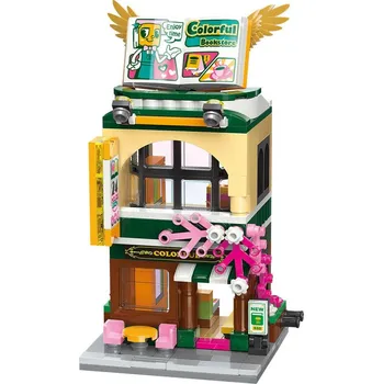 ostatní stavebnice Qman City Corner C0107 Knihkupectví - poškozený obal