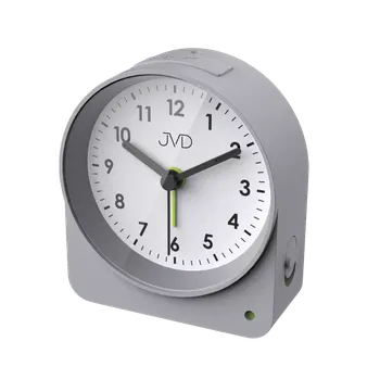 Budík JVD Analogový netikající tichý budík JVD SRP5138.2 se senzorem stmívání (Senzor stmívání (rozsvítí se displej))