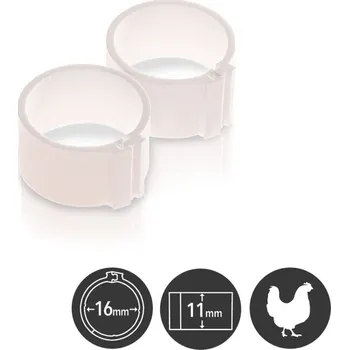 Kroužky zámkové,d 16 mm zelená