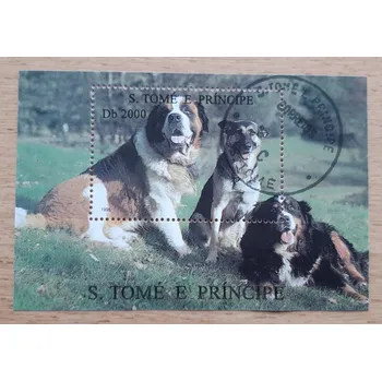 Poštovní známka Sv. Tomáš a Princův ostrov, raz. aršík Bl 327, r. 1995