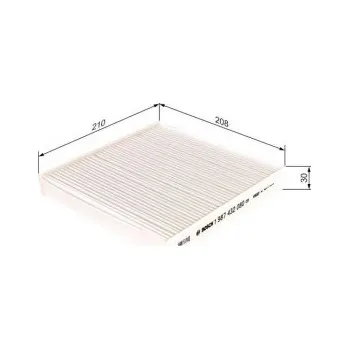 Kabinový filtr Kabinový filtr Renault LAGUNA II Grandtour (KG0/1_) Bosch - 1.6, 1.616V, 1.6 BF, 1.816V,