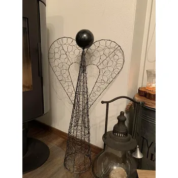 Dekorativní drátěný anděl 80cm