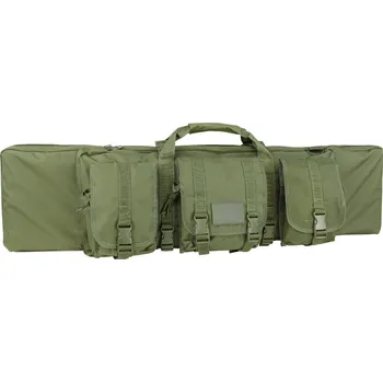 Neprůstřelná vesta Taška na pušku 105 cm se 3 kapsami a popruhem ZELENÁ