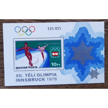 Sběratelství Maďarsko ** aršík B116, ZOH Innsbruck 1976