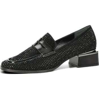 Dámské polobotky ETIMEĒ dámské elegantní polobotky - černé