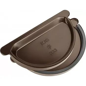 okap KJG Čelo žlabu s těsněním 330 mm, RAL 8028 testa di moro