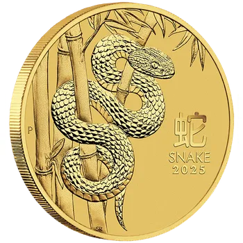 Zlatá mince Rok Hada 2025 2 oz BU Lunární série III