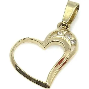 Přívěsek Diante Zlatý přívěsek srdce 31504721
