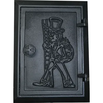 Revizní dvířka Dvířka komínová KOMINÍČEK 2 -litina - černá