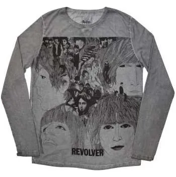 Pánská mikina Merch The Beatles: The Beatles Unisex Sweatshirt: Revolver Stone Wash (small) S