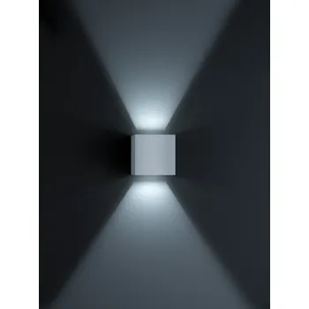 Venkovní osvětlení HELESTRA LED s nastavitelným světlem Siri IP54 Varianta: 2 x 3 W, 3000 K, 520 lm, 100 x 100 x 100 mm, stříbrošedá