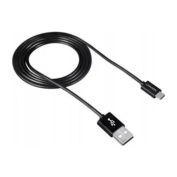 Datový kabel CANYON USB kabel - USB micro, UM1, 5W, 1 m, černý