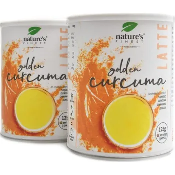 Přírodní produkt Natures Finest Golden Curcuma latte BIO 2 x 125g duopack