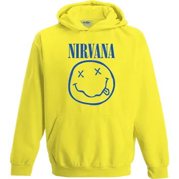 Pánská mikina Mikina s kapucí/svetr z Nirvana - Kids - Logo - Deti - žlutá