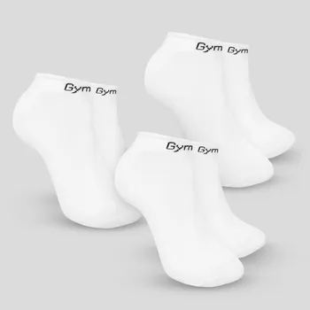 Dámské ponožky GymBeam Ponožky Ankle Socks 3Pack White S bílá