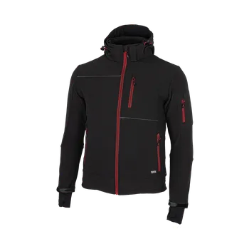 Pánská softshellová bunda Softshellová bunda RUFUS černo/červená, 2XL