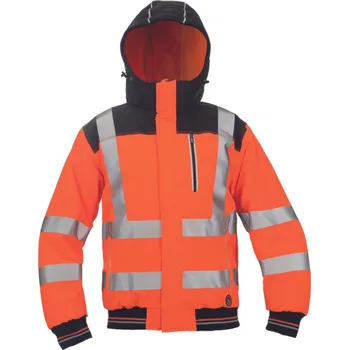 Pánská softshellová bunda KNOXFIELD HVPS WINTER PILOT bunda - refl.oranž - L