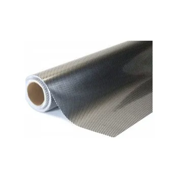 Polep vozidla 2D Karbonová stříbrnočerná auto wrap fólie 152x1500cm - interiér/exteriér