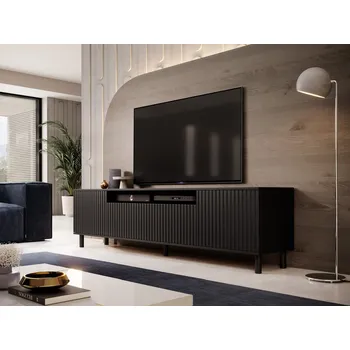 Televizní stolek TV stolek Agnes Černá - Černé nohy