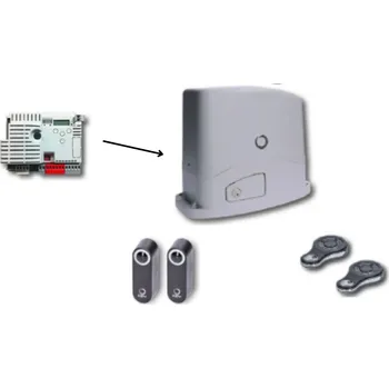 Pohon brány TURBOKIT50 pro posuvné brány do 400 kg, 1x SC-52 230V, 300W, 400N, 1x CT-102, 1x RX4, 1 pár FT- 22, 2x SUB-44R - TURBOKIT50 pro posuvné brány do 400 kg, 1x SC-52 230V, 300W, 400N, 1x CT-102, 1x RX4, 1 pár FT- 32, 2x SUB-44R