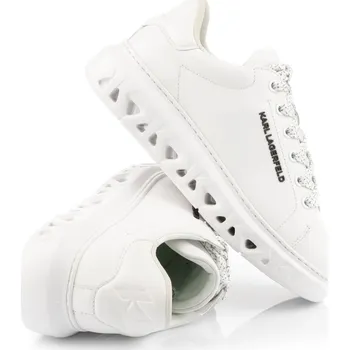Dámská obuv TENISKY KARL LAGERFELD KAPRI KITE LO LACE LTHR WHITE LTHR