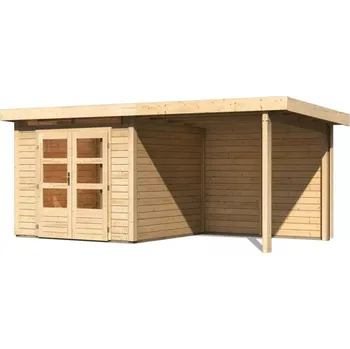 Zahrada Dřevěný zahradní domek KANDERN 3 s přístavkem 235 Lanitplast