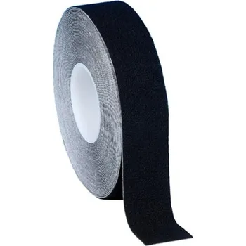 Výstražná páska Protiskluzová páska černá, 50mm x 18m