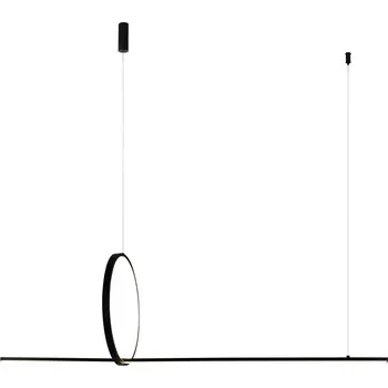 LED moderní lustr Pelle-3 stmívatelná černá