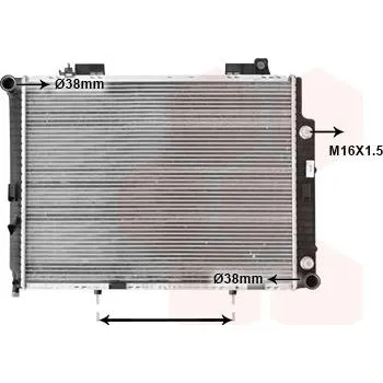 Motor automobilu Chladič, chlazení motoru VAN WEZEL 30002209